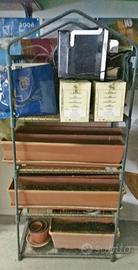 Serra con vasi porta fiori come da foto