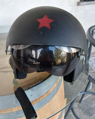 casco vintage pilota aeronautica militare italiana