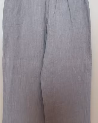 Pantaloni donna lino fango