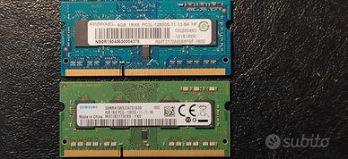 Due moduli Samsung 4GB 1Rx8 PC3L-12800S M471B5173E