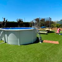 Piscina fuori terra rigida ovale Gre 510x360x120