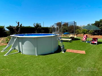 Piscina fuori terra rigida ovale Gre 510x360x120