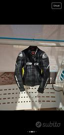 Giacca Dainese Racing 3 pelle nero e giallo