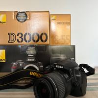 Nikon D3000 e obiettivo 18-55