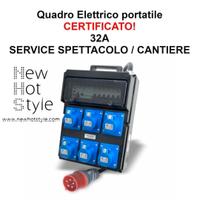 Quadro elettrico certificato portatile service 32A