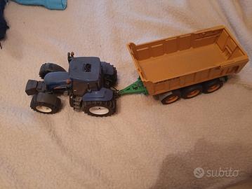 trattore new Holland Bruder e il carretto 