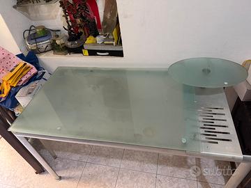 Scrivania in vetro