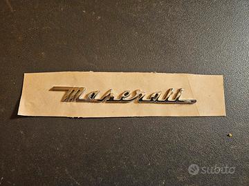 Scritta "Maserati " originale corsivo NOS 9,5 cm