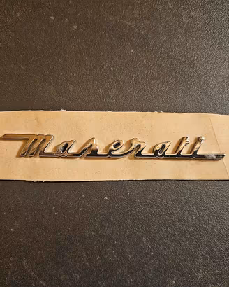 Scritta "Maserati " originale corsivo NOS 9,5 cm