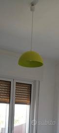 lampadario cameretta  scodella verde