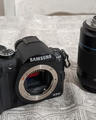 Samsung nx5 + obiettivo 55-250