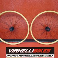 Ruote cerchi legno pista fixed vintage 3 RATE