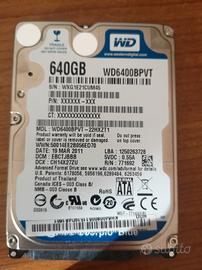 Disco fisso Western Digital 640Gb