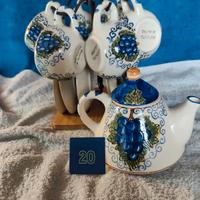 Portatazzine 6 pezzi e caraffa (og 020)