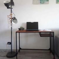 scrivania Ikea fjalbo stile industriale 