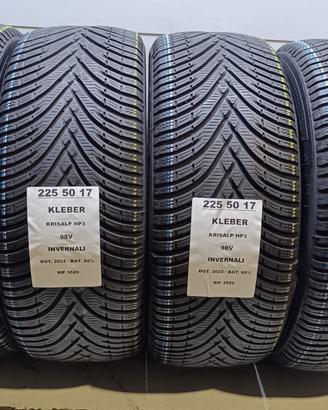 4 GOMME 225 50 17 KLEBER INV RIF3529