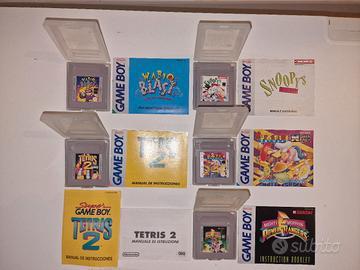 5 giochi per console Nintendo Game boy 