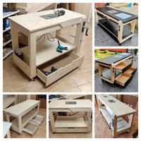 Banco falegname tavolo da lavoro morsa fresa sega 