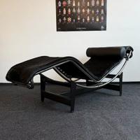 Chaise Longue in cavallino nero ALIVAR
