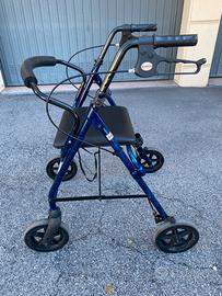Deambulatore Rollator WIMED a 4 ruote con seduta
