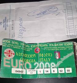 Autografo originale Filippo Inzaghi + biglietto