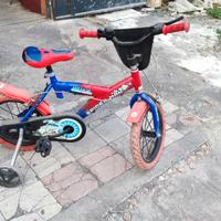 bici spiderman 14 pollici 
