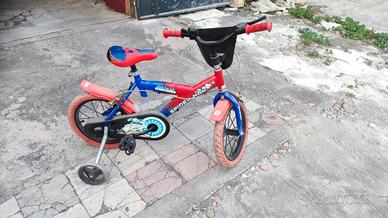 bici spiderman 14 pollici 