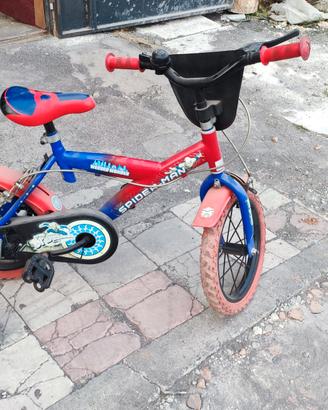 bici spiderman 14 pollici 
