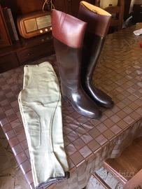 Stivali e pantaloni per andare a Cavallo