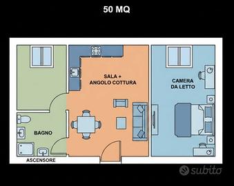 Bilocale libero a Reggio Emilia città