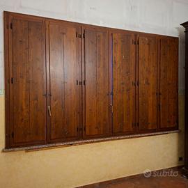 Finestre legno con telaio e scuri - varie misure