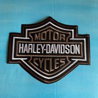 Toppa patch Harley Davidson grande cm 26, grigia