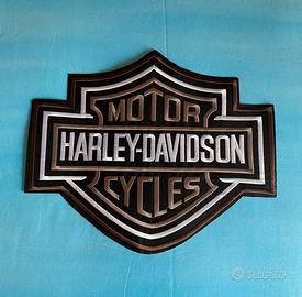 Toppa patch Harley Davidson grande cm 26, grigia