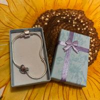 Brecciale e charm Stanger Things in argento