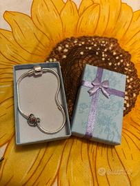 Brecciale e charm Stanger Things in argento