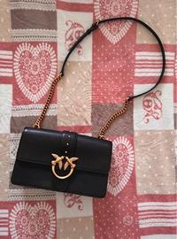 borsa a tracolla Pinko Love Bag in pelle nera