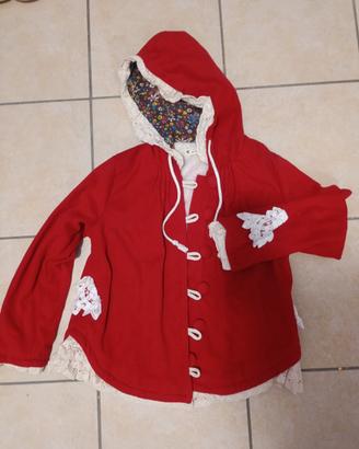 Cappotto bambina, rosso