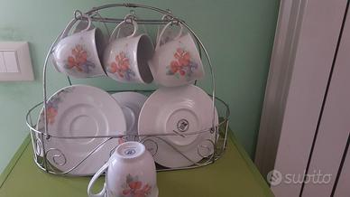 servizio tazze da te bavaria 10 con piattini