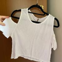 maglia trasparente bianca