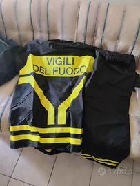 vigili del fuoco antipioggia completo 