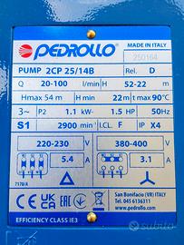 Pompa Petrollo 2CP 25/14B Trifase