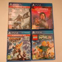 Giochi PS4 (Lego, Life is strange, AC, Ratchet)