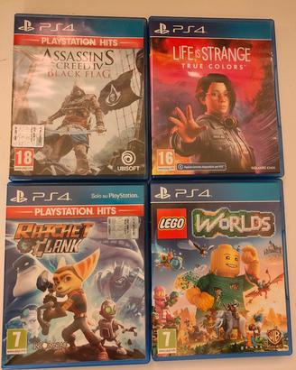 Giochi PS4 (Lego, Life is strange, AC, Ratchet)