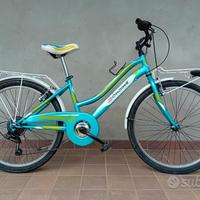 Bici MTB ragazza 9-13 anni, ruote 24 pollici