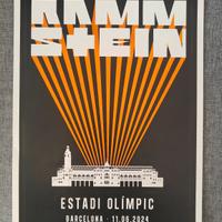 Poster "RAMMSTEIN" Live in Barcelona 2024