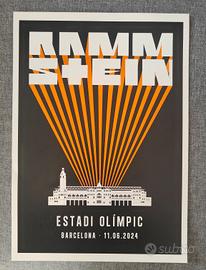 Poster "RAMMSTEIN" Live in Barcelona 2024
