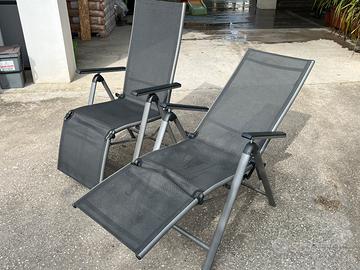 Sedia reclinabile - 2 pezzi