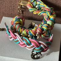 Mix braccialetti intrecciati arcobaleno 