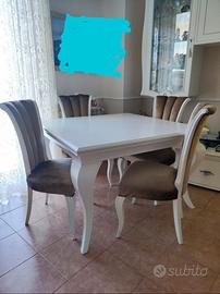 Tavolo 4 sedie salone Signorini e Coco Naxos