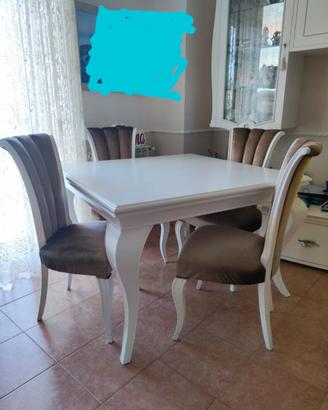 Tavolo 4 sedie salone Signorini e Coco Naxos